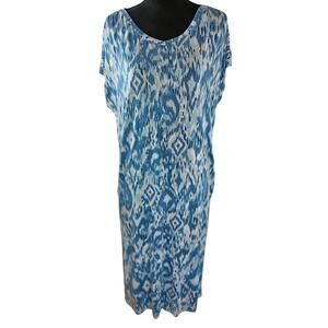 Nottibianche Women Midi Abstract Dress XL Lyecell Spandex
